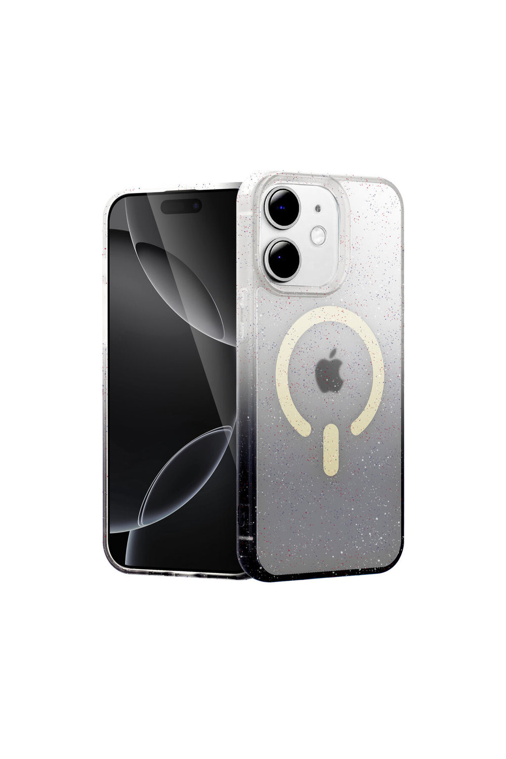 Apple iPhone 12 Uyumlu Pummel Shiny Magsafe Kapak - Siyah