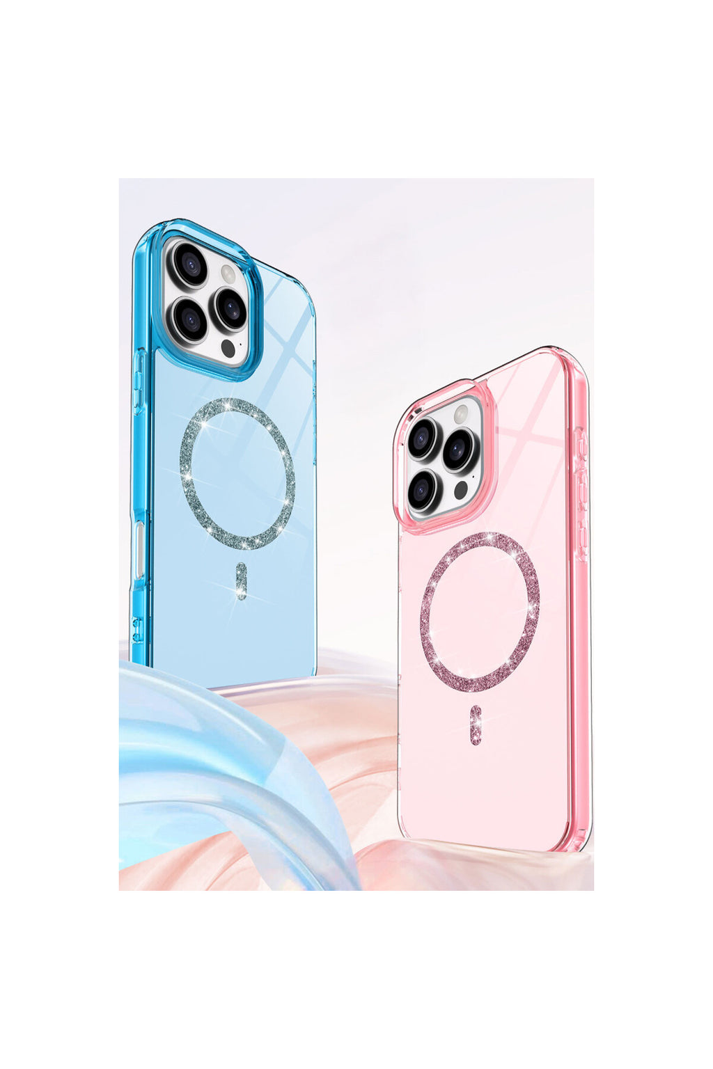 Apple iPhone 14 Pro Max Uyumlu Live Diamond Magsafe Kapak - Mavi