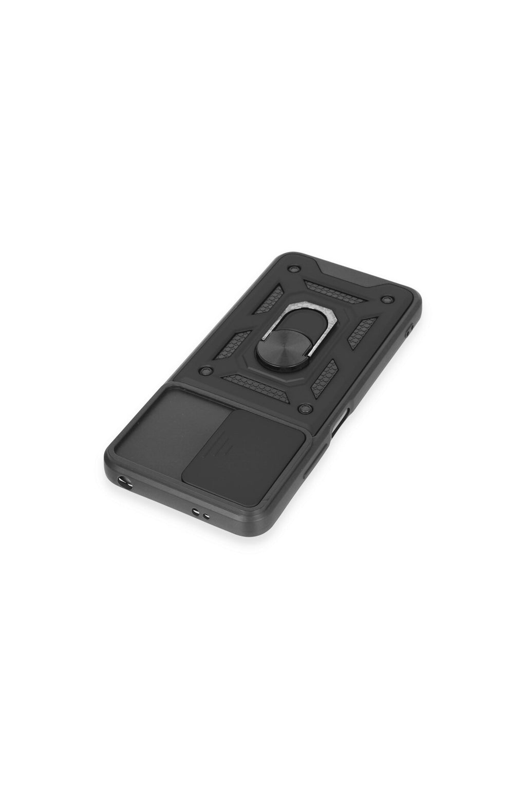 Xiaomi Redmi Note 12 5G Uyumlu Kılıf Pars Lens Yüzüklü Silikon - Siyah