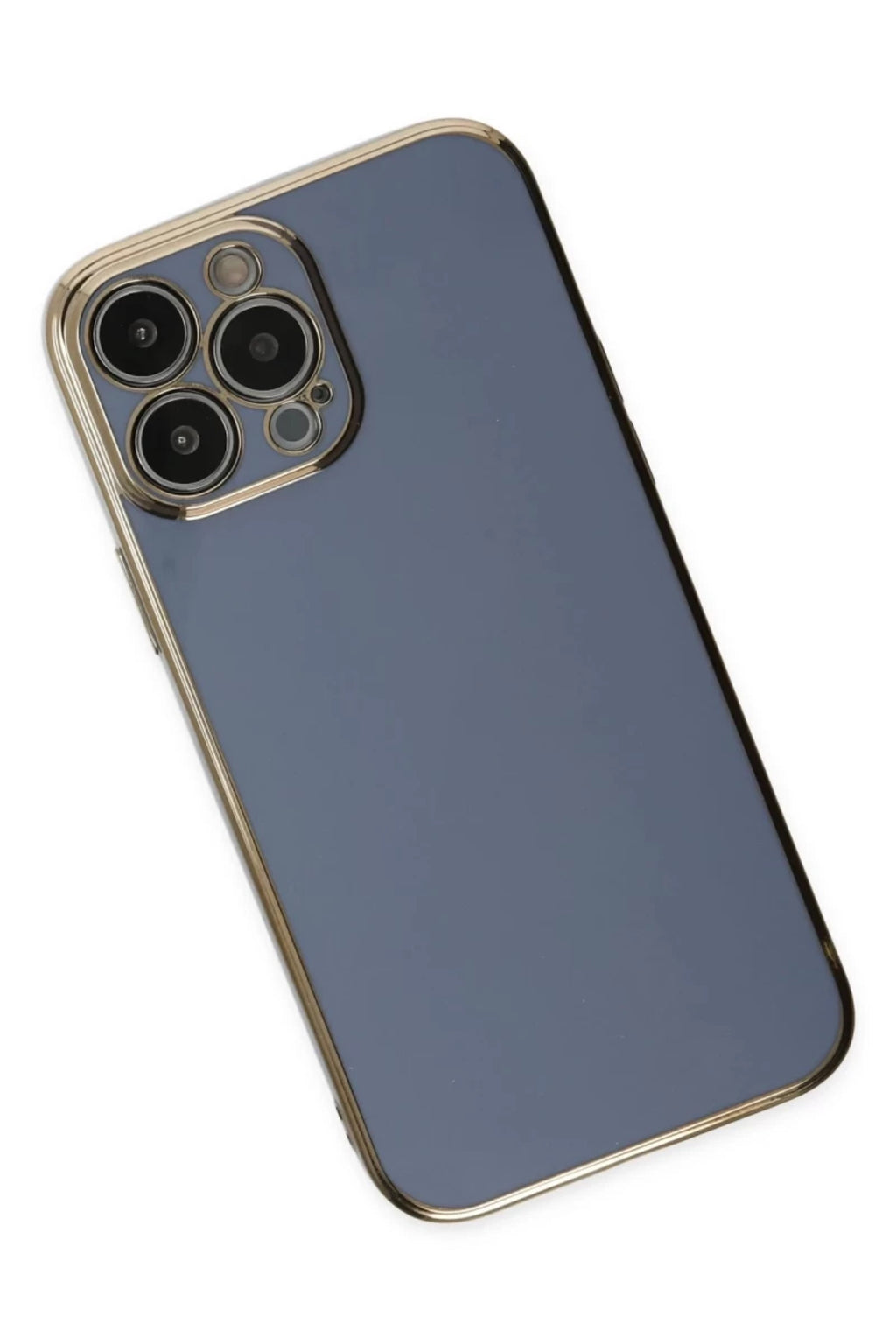 Apple iPhone 15 Pro Max Uyumlu Kılıf Volet Silikon - Mavi