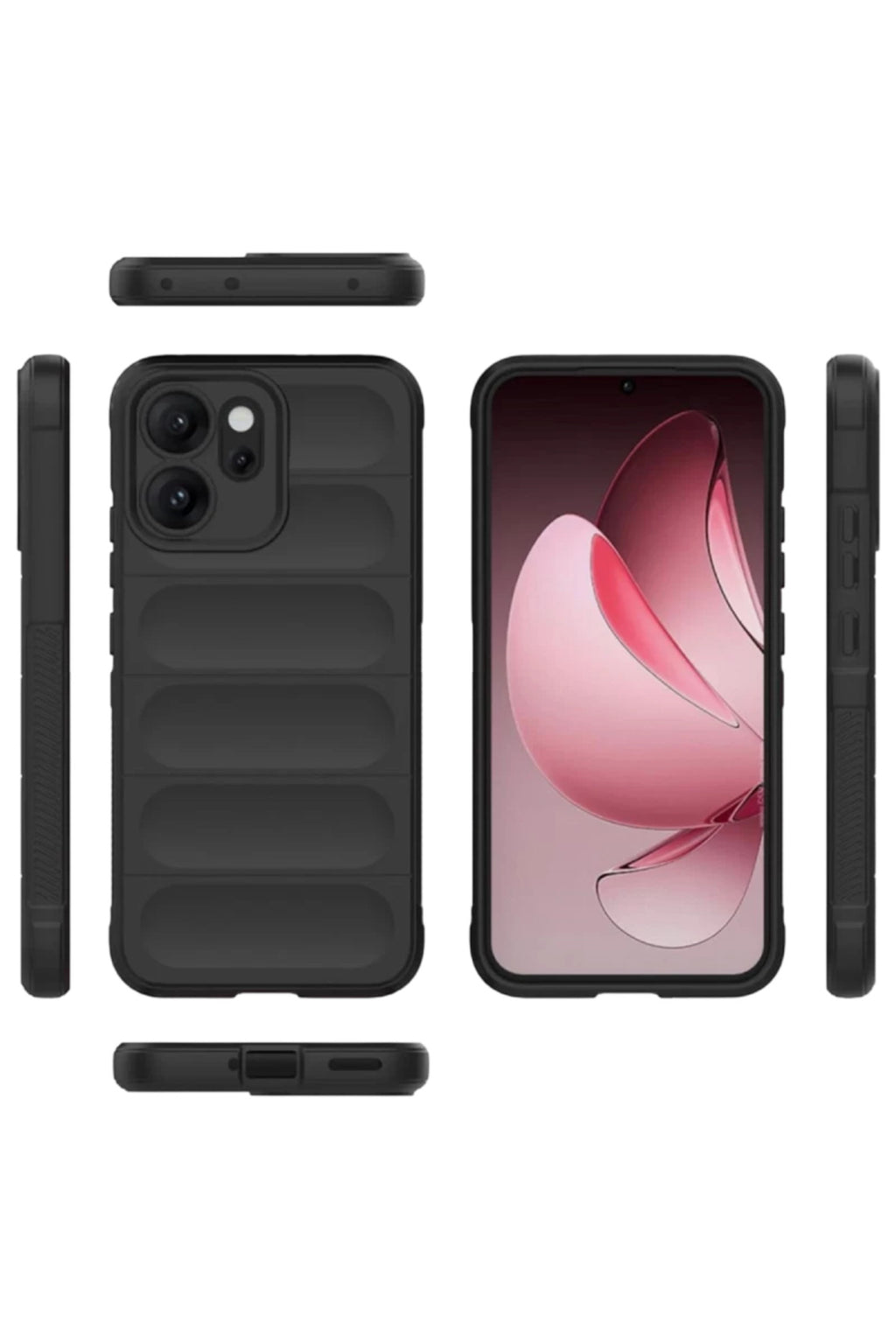 Oppo Reno 14F Uyumlu Optimum Silikon - Siyah