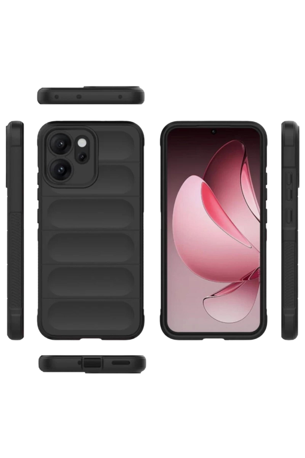 Oppo Reno 14F Uyumlu Optimum Silikon - Siyah