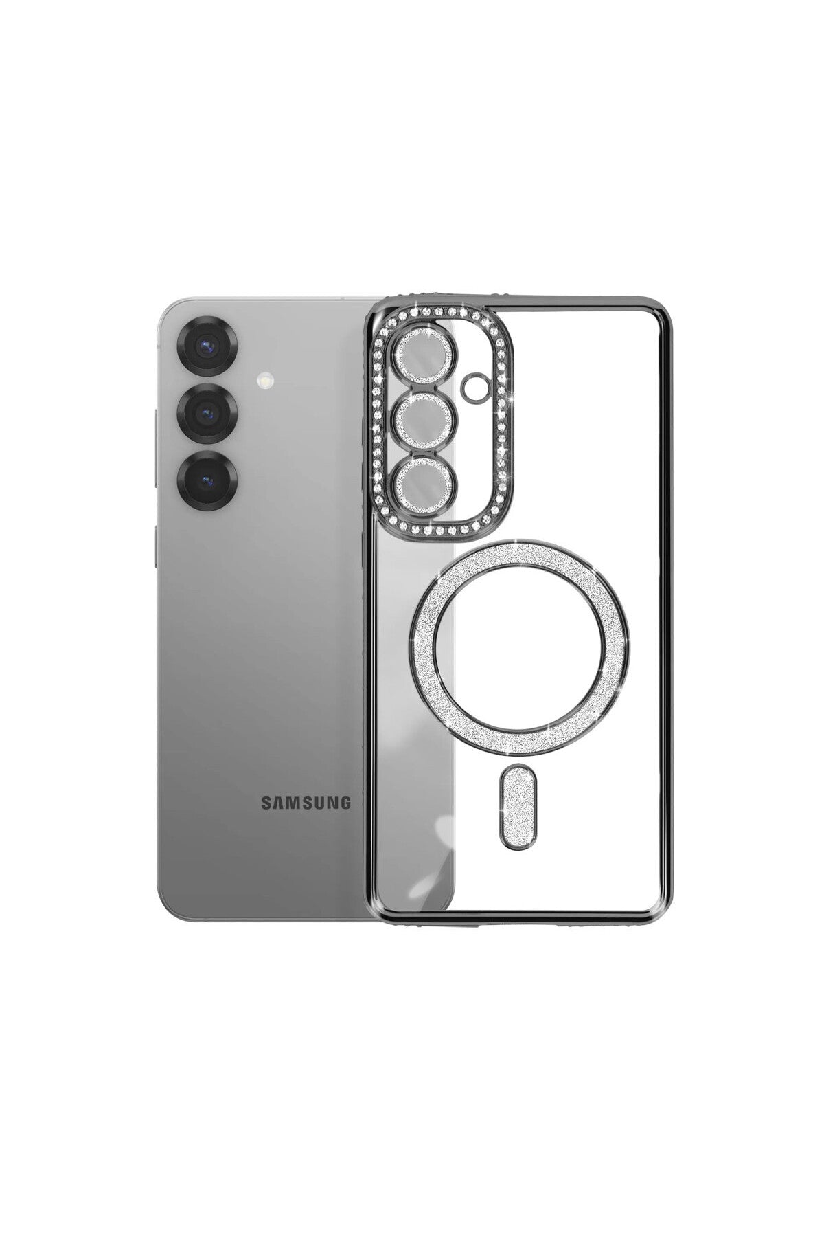 Samsung Galaxy S26 Uyumlu Joke Simli Magneticsafe Kılıf - Siyah