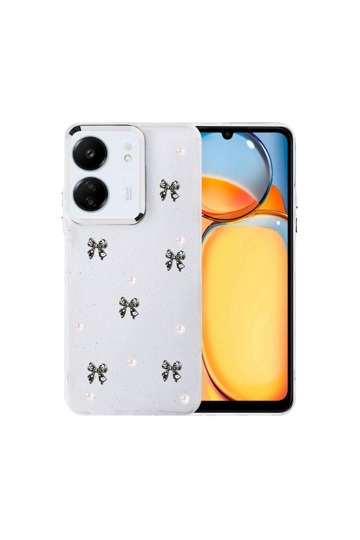 Xiaomi Redmi 13C Uyumlu Fiyonk Desenli Kapak - Desen 8