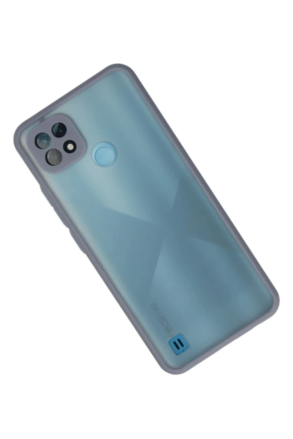 Realme C21 Uyumlu Kılıf Montreal Silikon Kapak - Gri