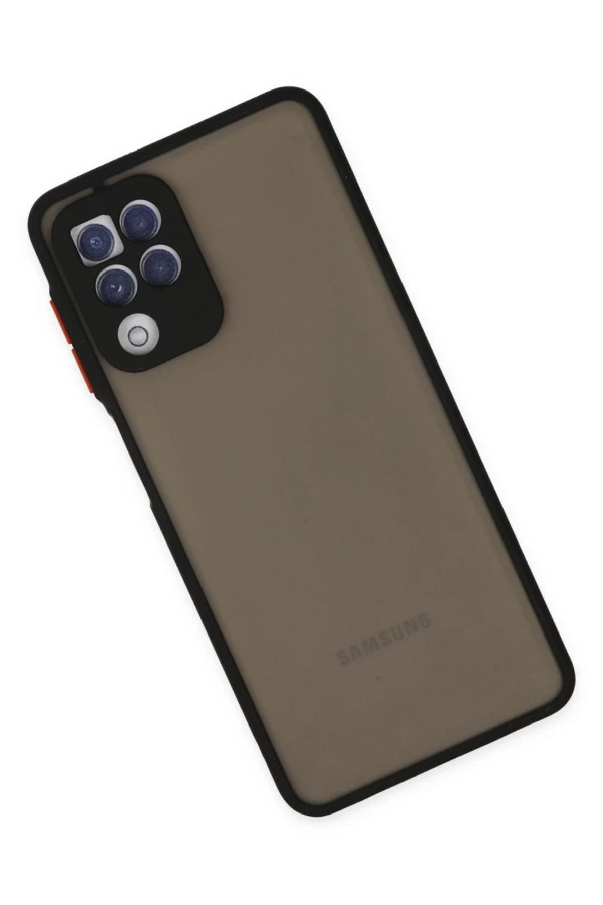 Samsung Galaxy A22 Uyumlu Kılıf Montreal Silikon Kapak - Siyah