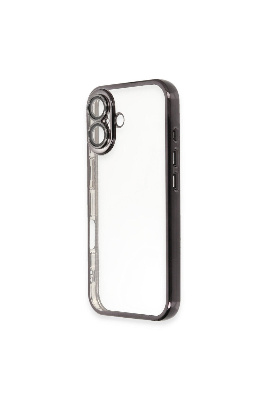 Apple iPhone 16 Plus Uyumlu Kılıf Lensli Silikon - Siyah