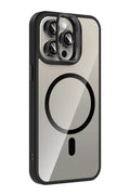 Joko Apple iPhone 15 Pro Max Uyumlu Remim Lensli Magsafe Standlı Kapak - Siyah