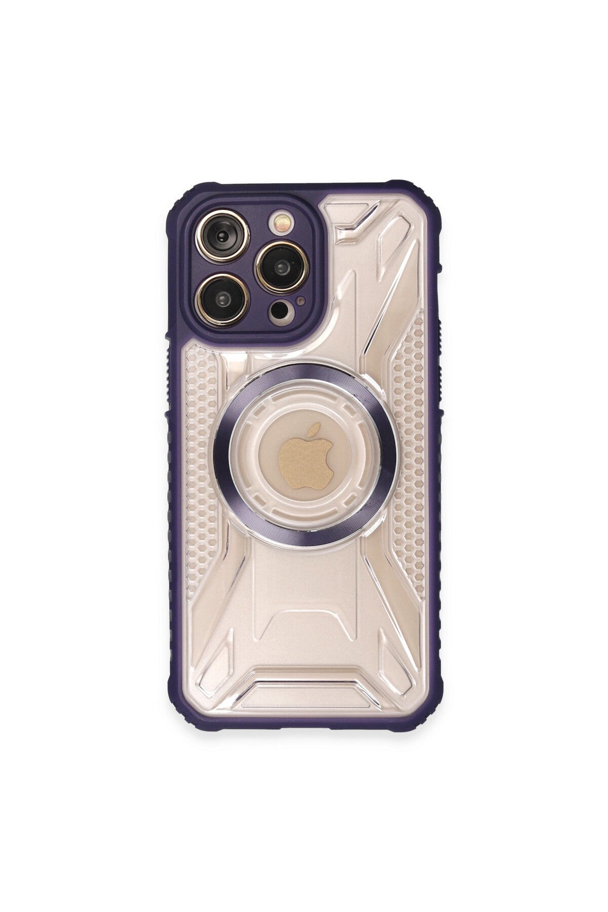 Apple iPhone 13 Pro Max Uyumlu Kılıf Prag Magneticsafe Kapak - Derin Mor