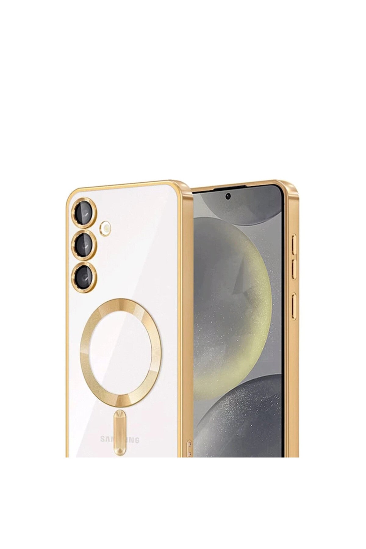Samsung Galaxy A26 Uyumlu Kross Magneticsafe Kapak - Gold