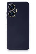 Realme C55 Uyumlu Kılıf First Silikon - Lacivert