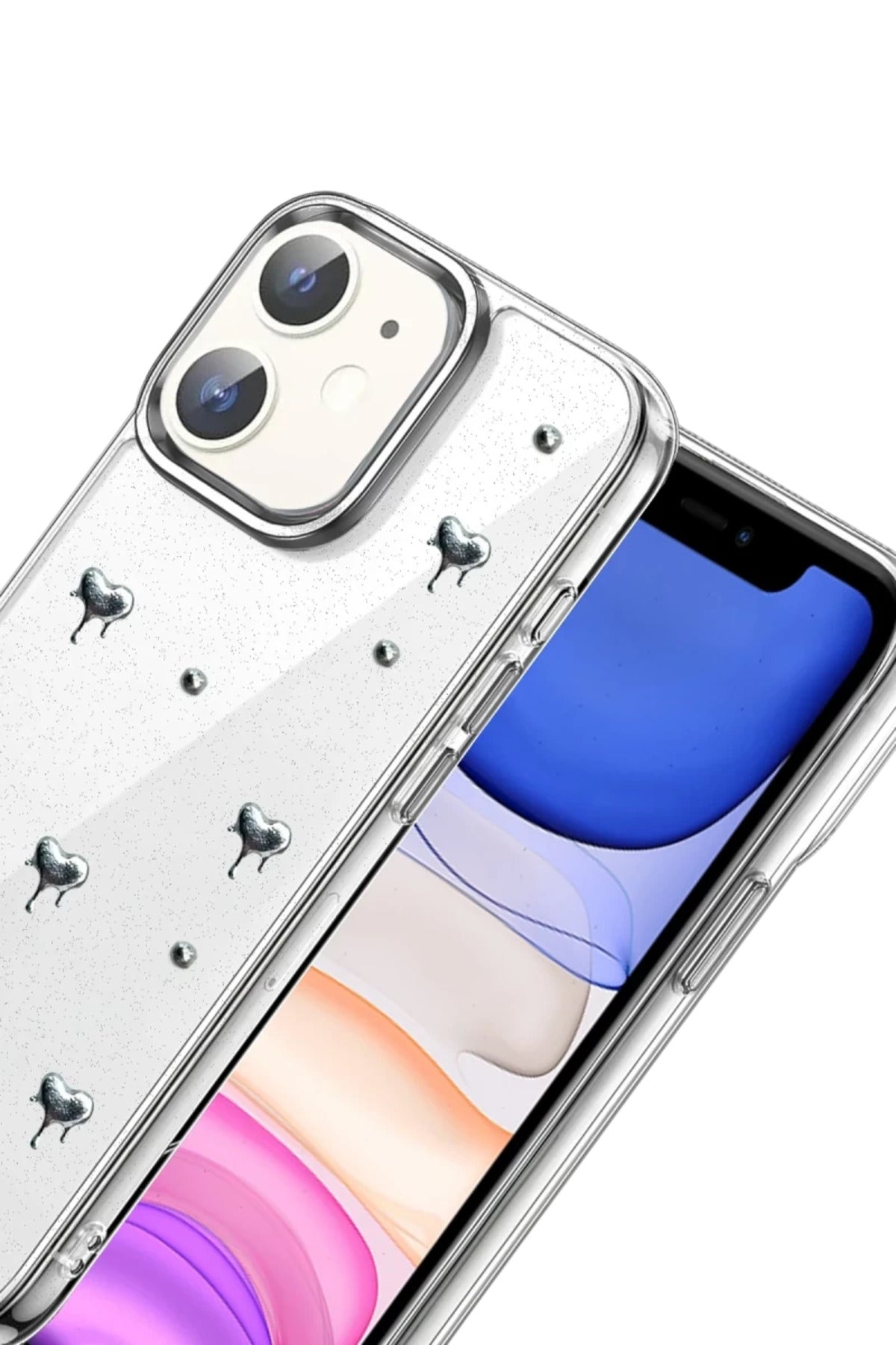Apple iPhone 11 Uyumlu Fiyonk Desenli Kapak - Desen 1