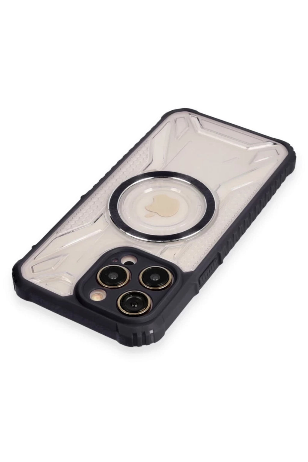 Apple iPhone 12 Pro Uyumlu Kılıf Prag Magneticsafe Kapak - Siyah