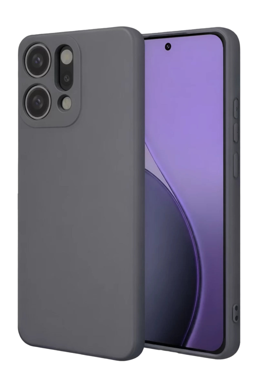 Oppo Reno 14 Uyumlu First Silikon - Gri