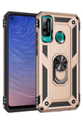 Huawei P40 Lite Uyumlu E Kılıf Sofya Yüzüklü Silikon Kapak - Gold