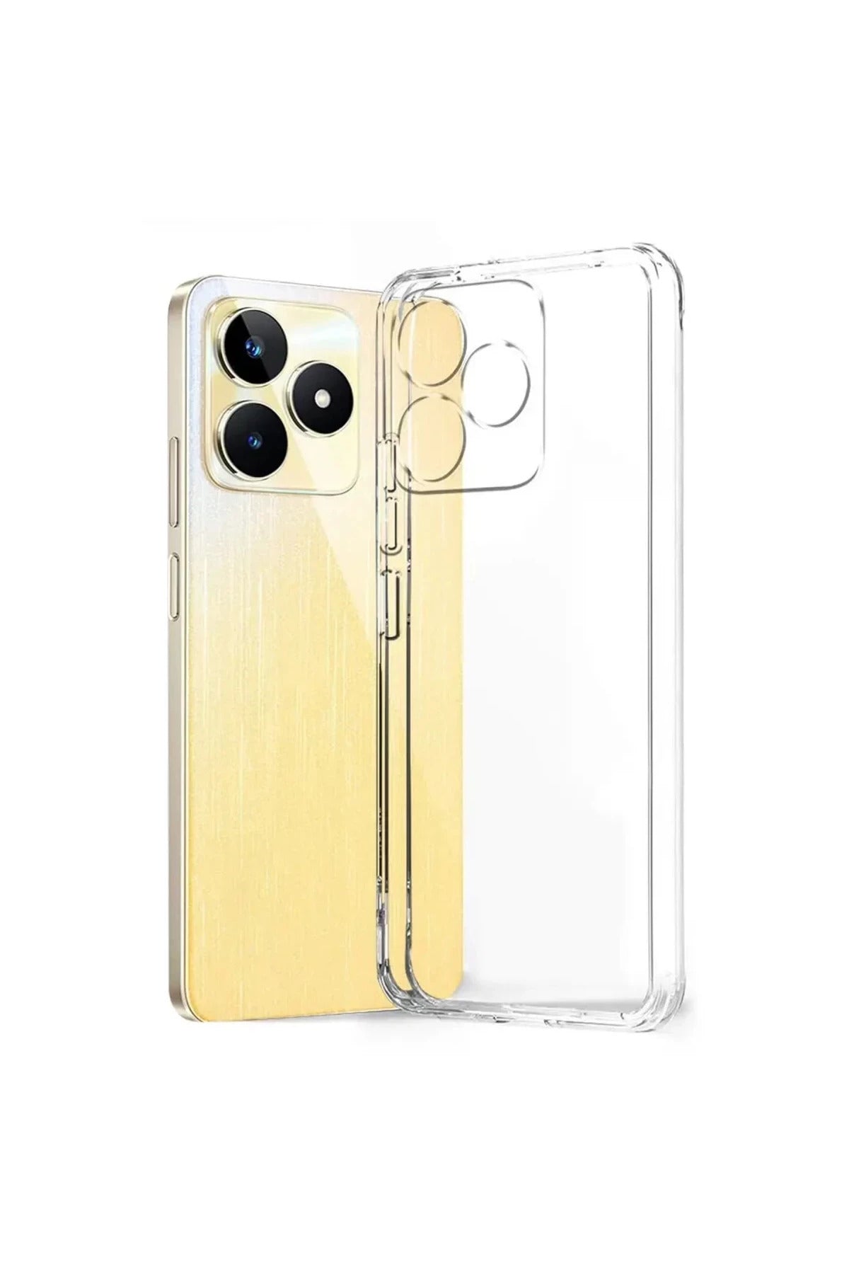 Realme Note 50 4G Uyumlu Kılıf Lüx Şeffaf Silikon
