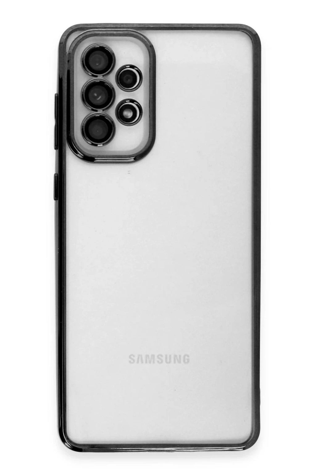 Samsung Galaxy A33 5G Uyumlu Kılıf Lensli Silikon - Siyah
