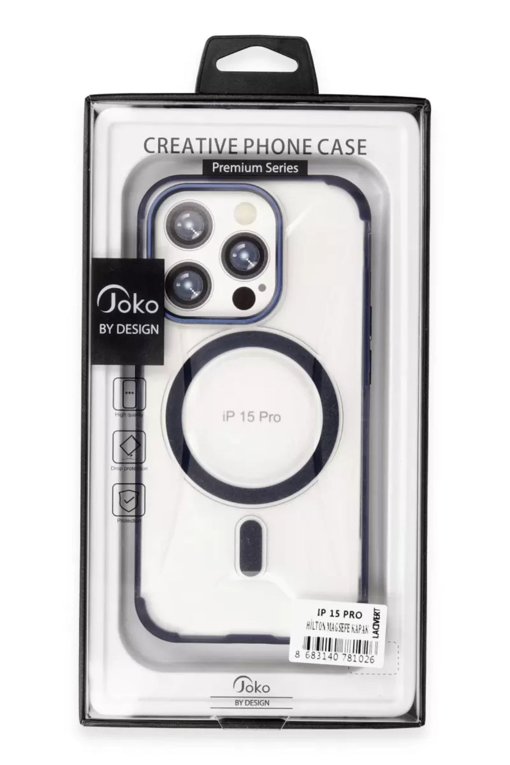 Joko Apple iPhone 15 Pro Uyumlu Hilton Magsafe Kapak - Titan Gri