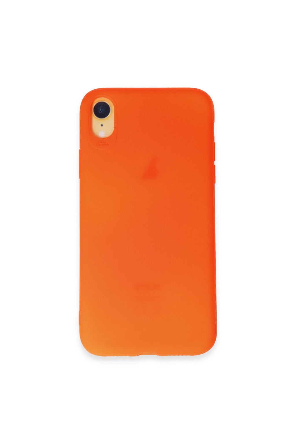 Apple iPhone XR Uyumlu Kılıf First Silikon - Parlak Turuncu