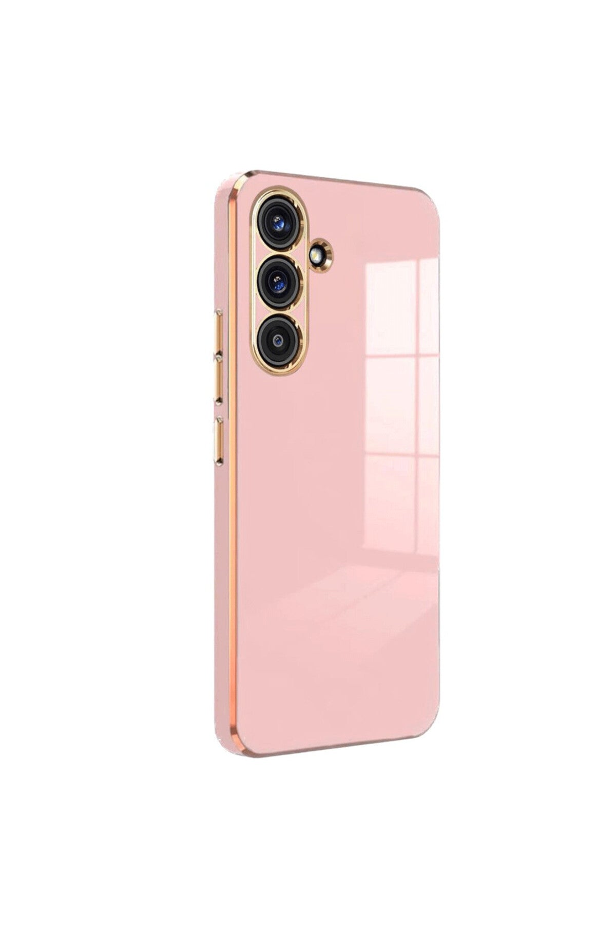 Samsung Galaxy S25 Plus Uyumlu Kılıf Volet Silikon - Pembe