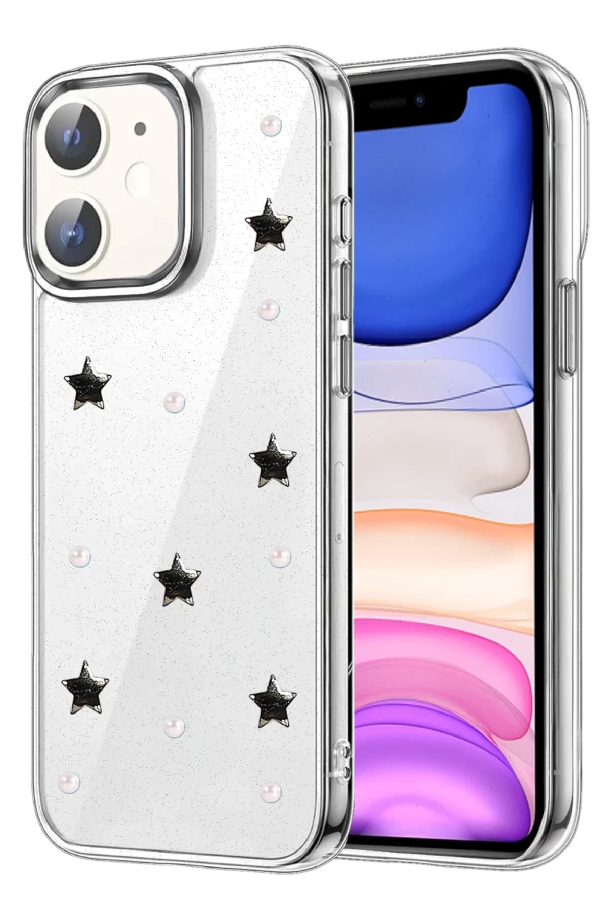 Apple iPhone 11 Uyumlu Fiyonk Desenli Kapak - Desen 7