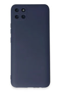 Realme C11 Uyumlu Kılıf Nano içi Kadife Silikon - Lacivert