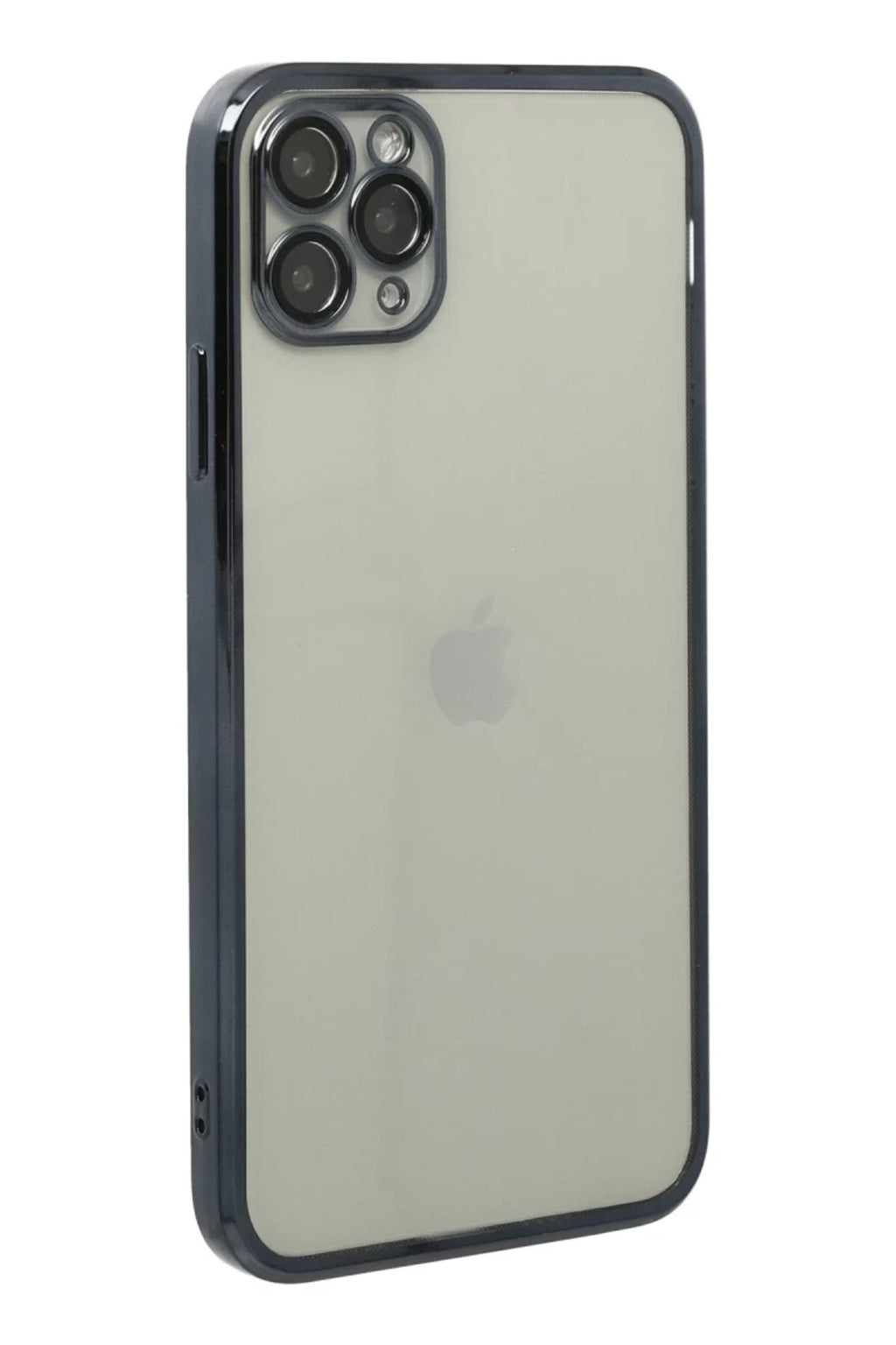 Apple iPhone 11 Pro Max Uyumlu Kılıf Lensli Silikon - Siyah