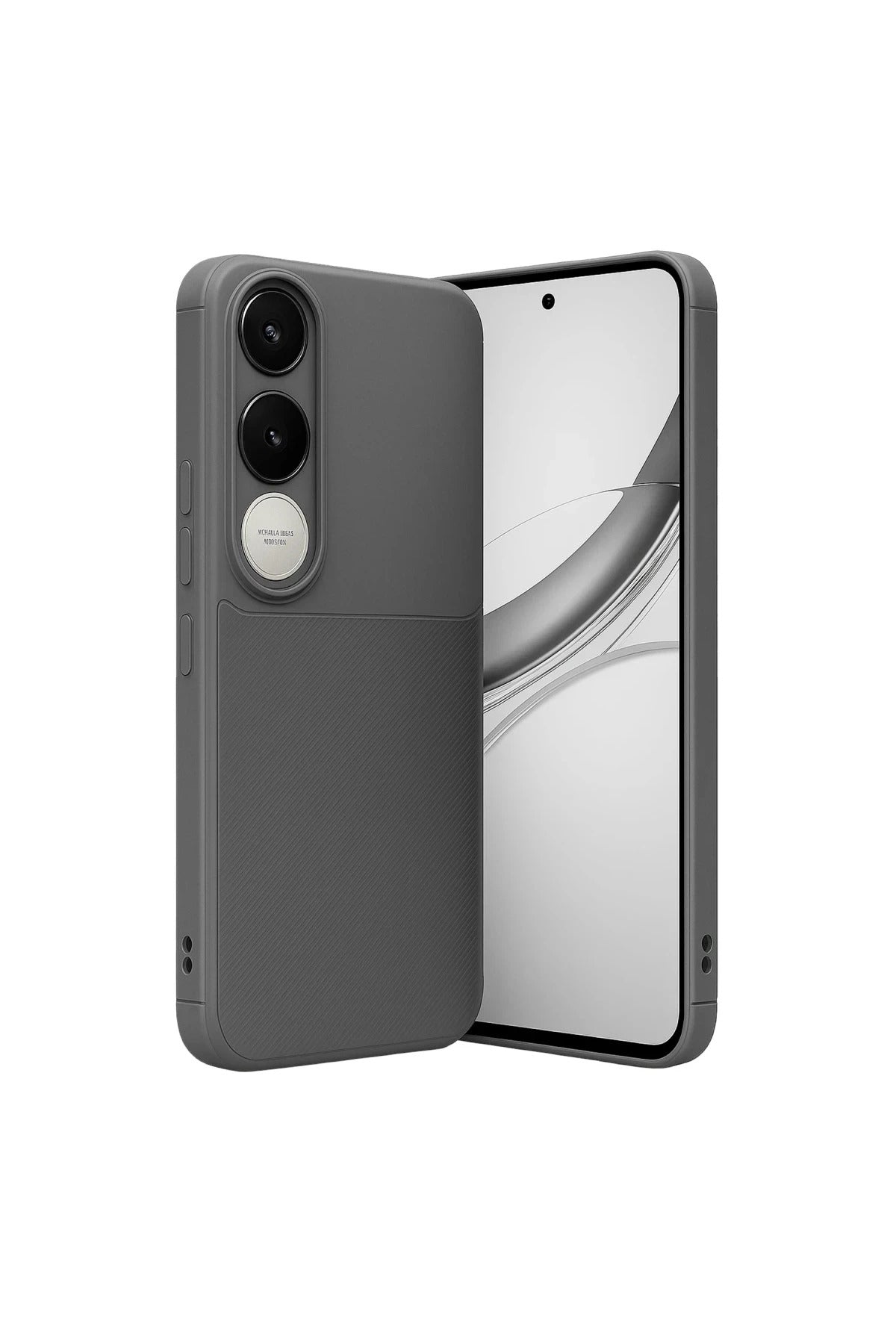 Vivo V50 Lite 4G Uyumlu Auto Focus Karbon Kapak - Gri
