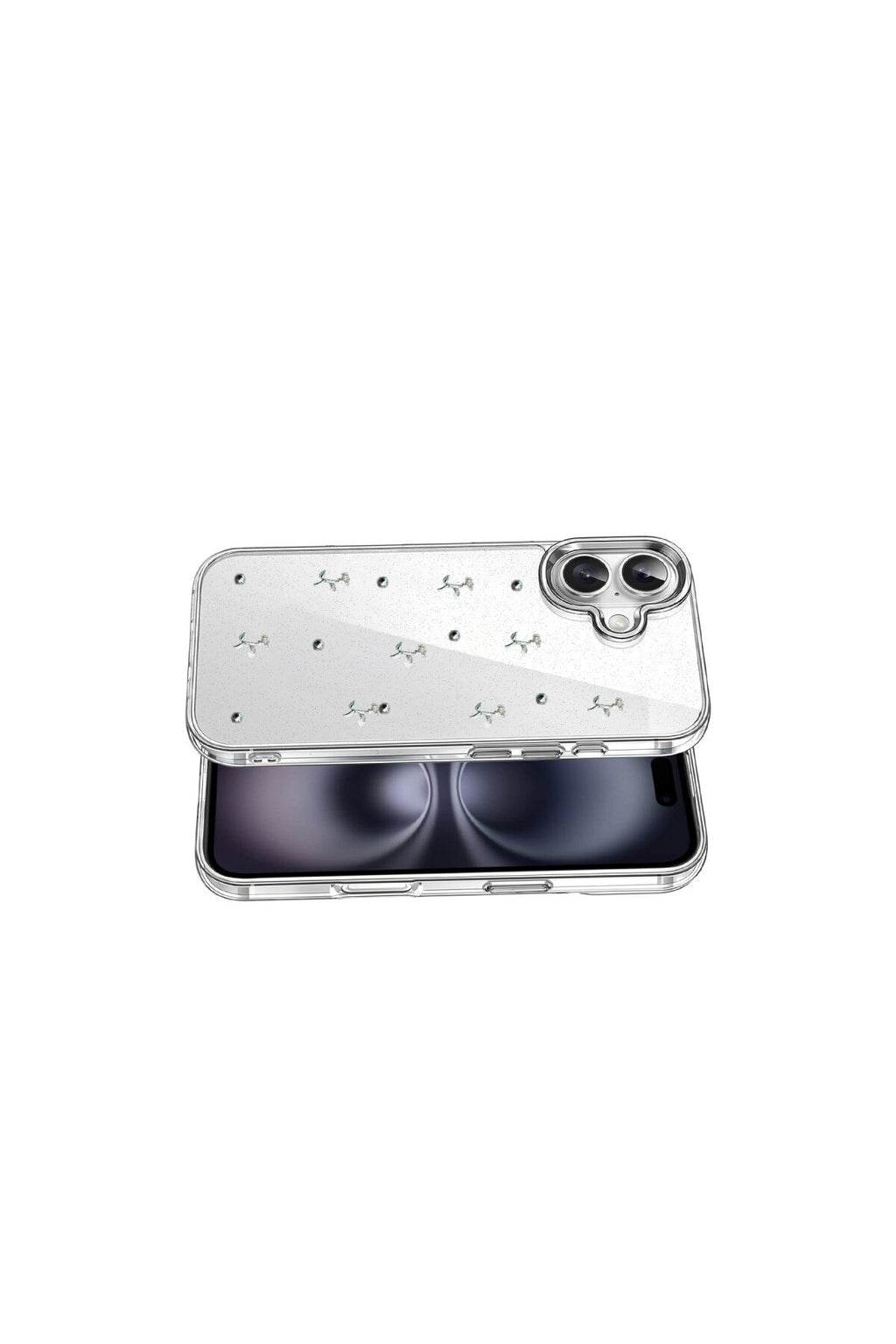 Apple iPhone 16 Uyumlu Fiyonk Desenli Kapak - Desen 4