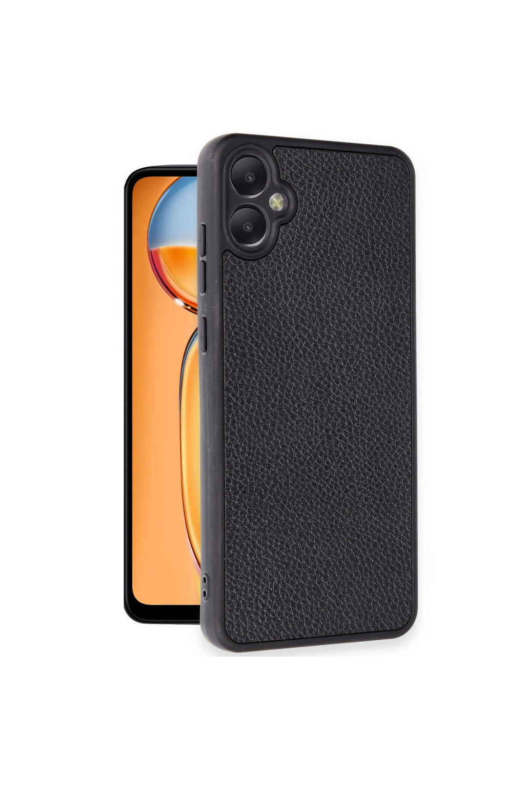 Samsung Galaxy A05 Uyumlu Kılıf Aras Deri Kapak - Siyah