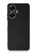 Realme C55 Uyumlu Kılıf First Silikon - Siyah