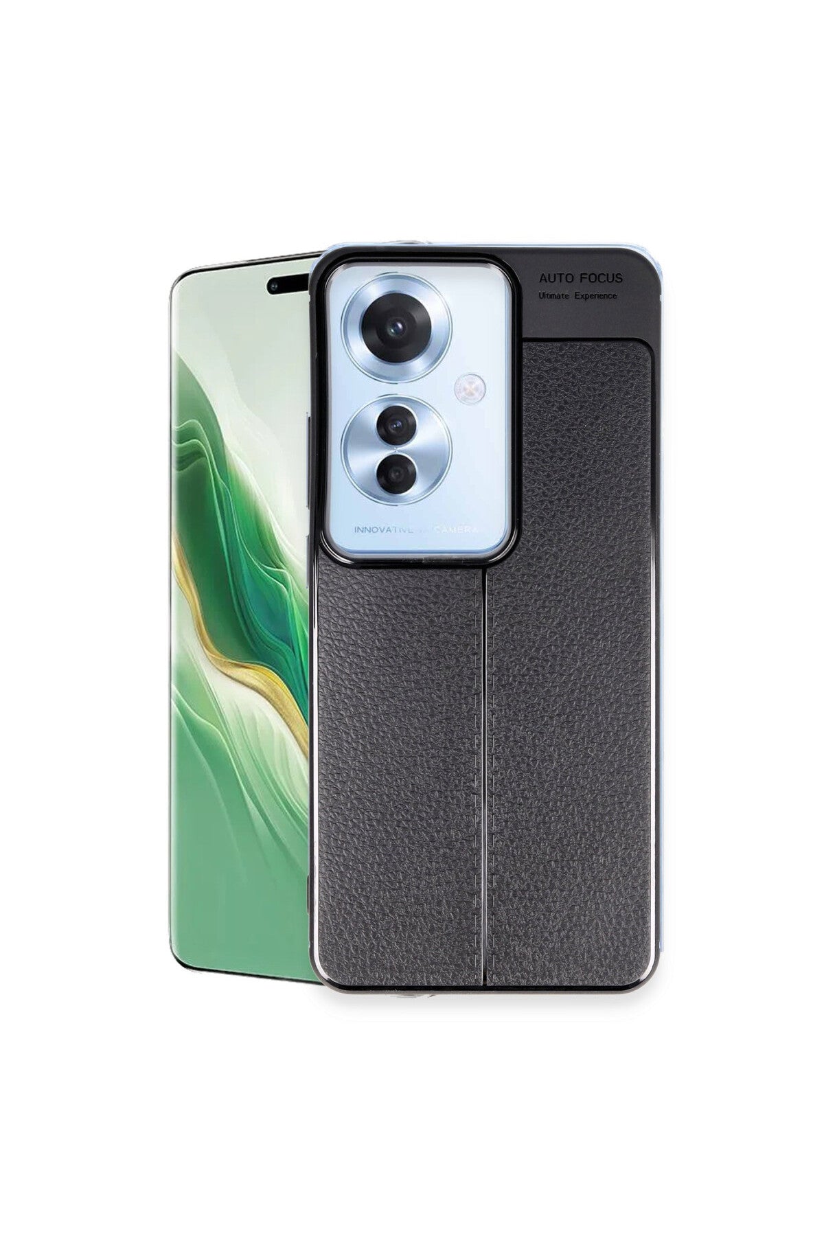 Oppo Reno 11F Uyumlu Kılıf Auto Focus Kapak - Siyah