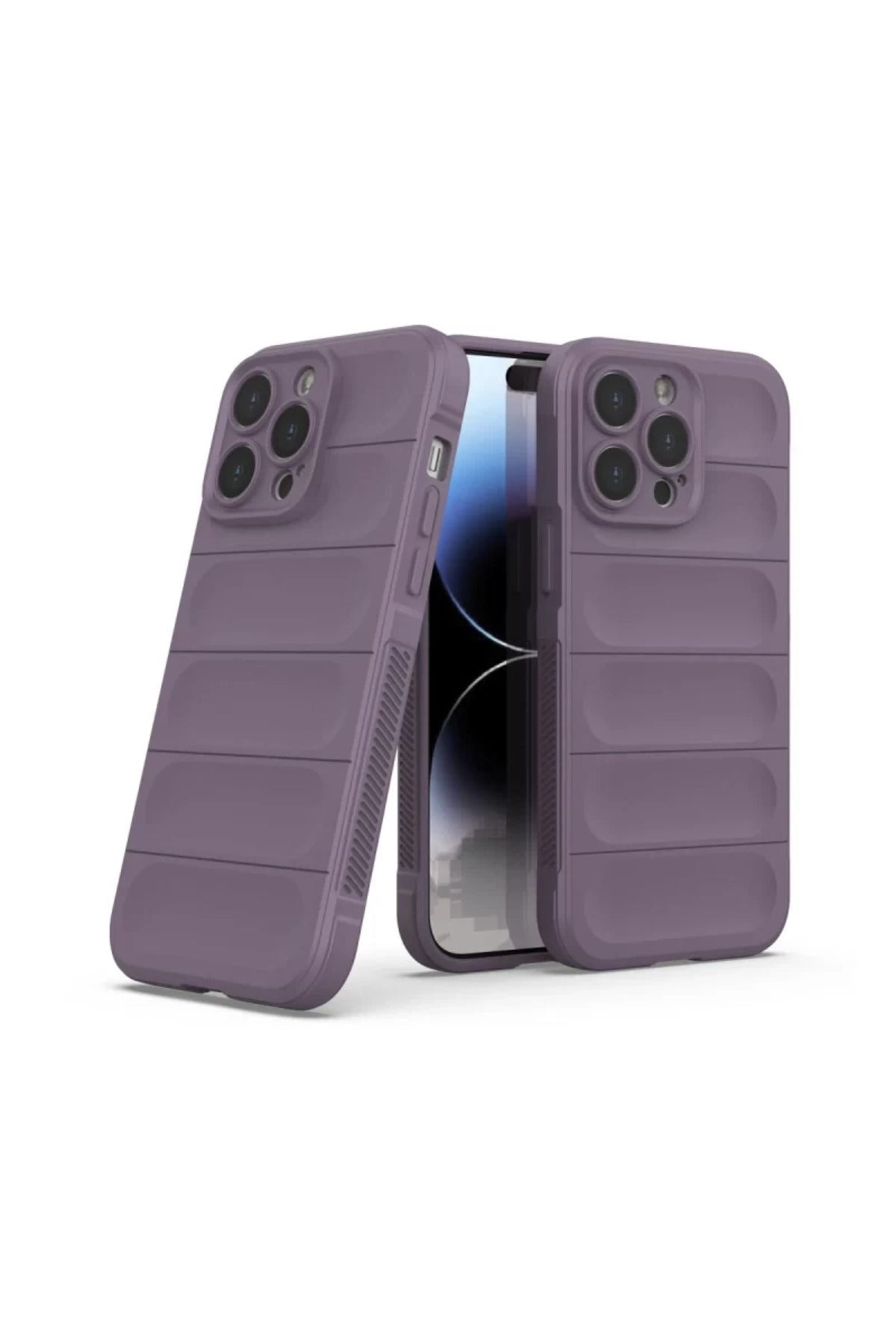 Apple iPhone 15 Pro Uyumlu Kılıf Optimum Silikon - Mor