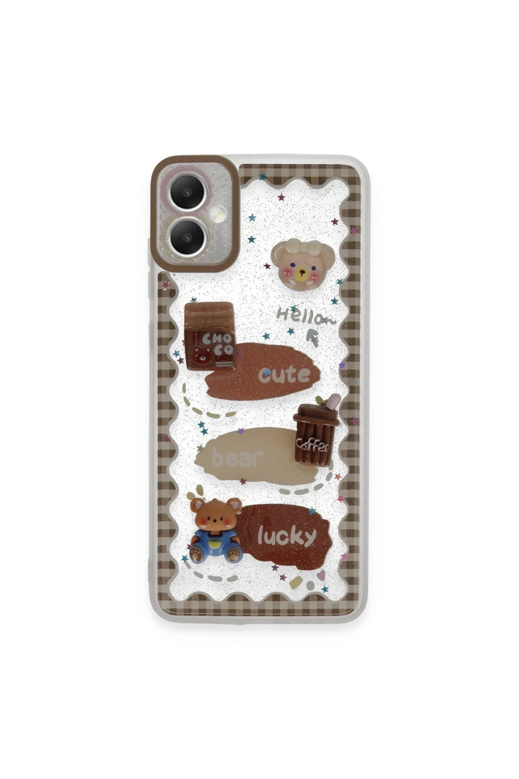 Samsung Galaxy A05 Uyumlu Kılıf Sweet Desenli Silikon Kapak - Şeffaf