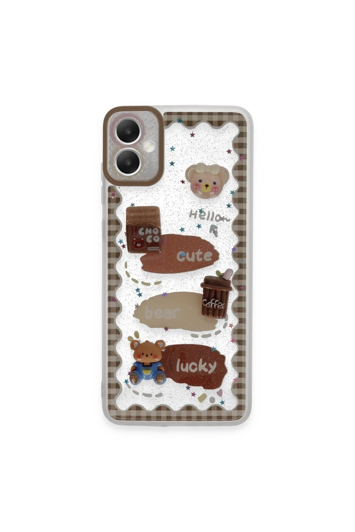 Samsung Galaxy A05 Uyumlu Kılıf Sweet Desenli Silikon Kapak - Şeffaf