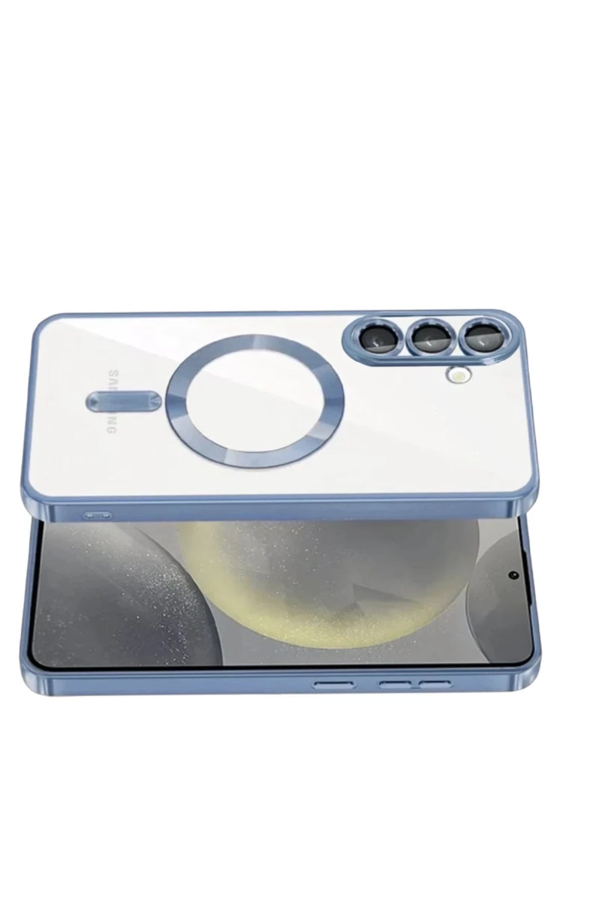 Samsung Galaxy S26 Uyumlu Kross Magneticsafe Kapak - Sierra Blue