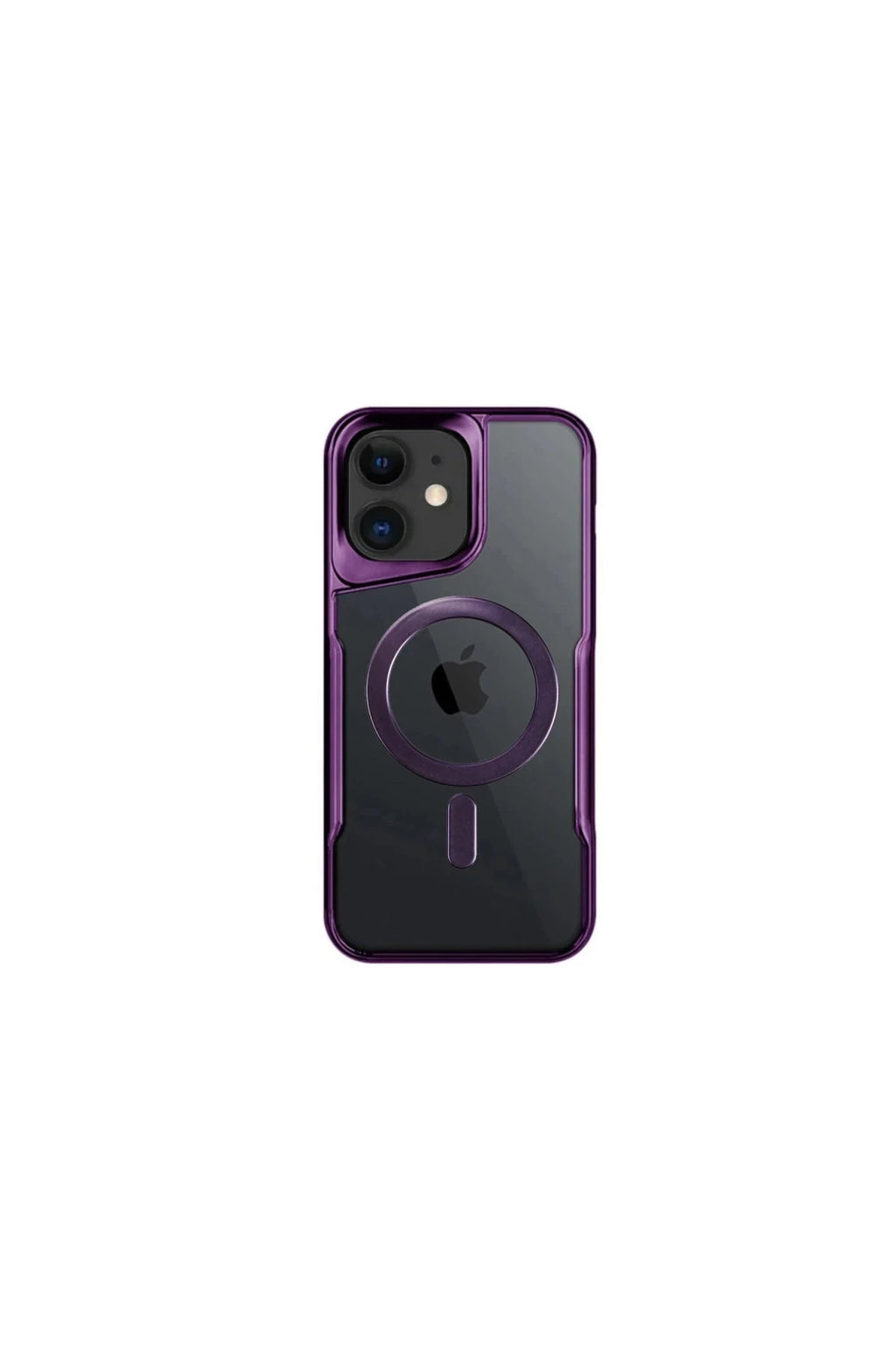 Apple iPhone 11 Uyumlu Kılıf Boyi Magsafe Silikon Kapak - Derin Mor