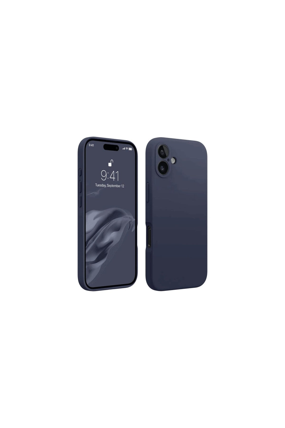 Apple iPhone 16 Uyumlu Kılıf First Silikon - Lacivert