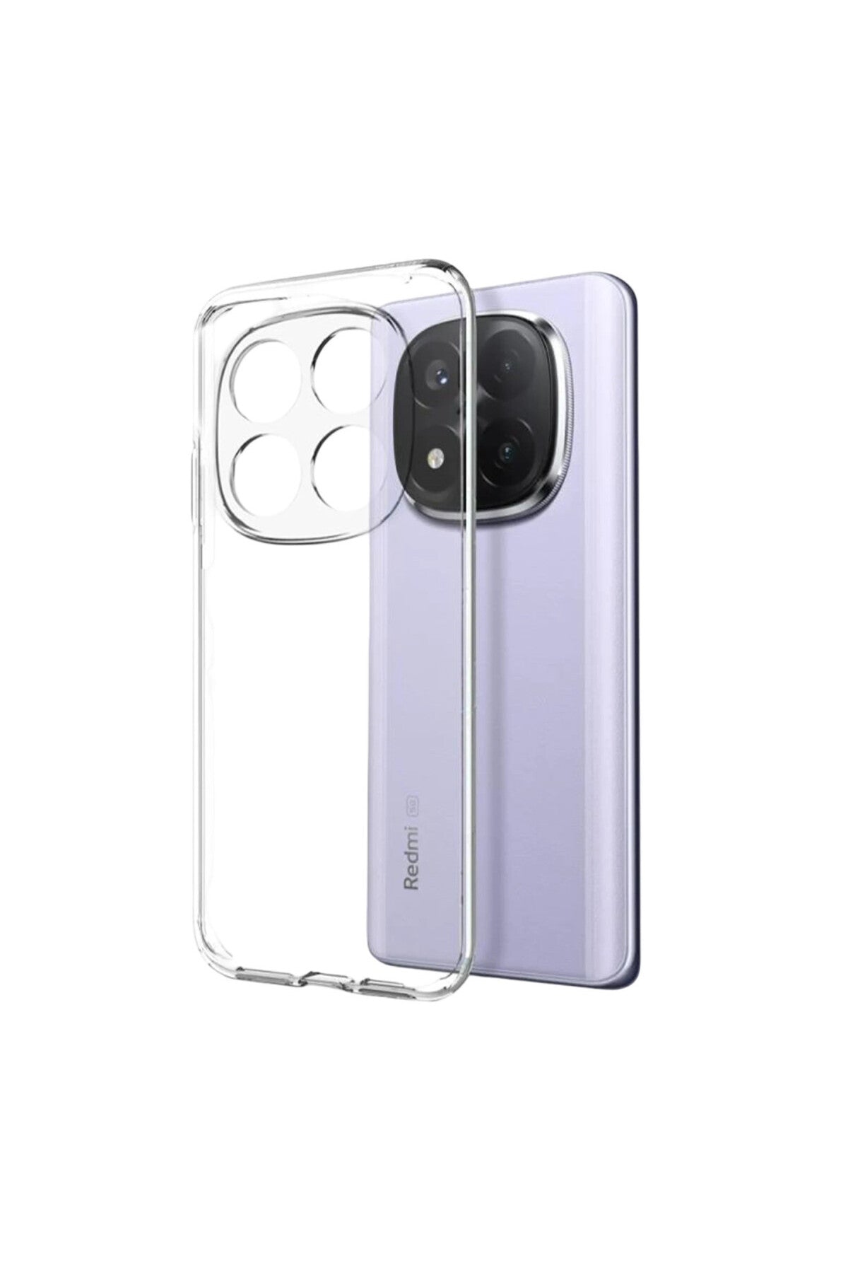 Xiaomi Redmi Note 15 4G Uyumlu Lüx Şeffaf Silikon - Şeffaf