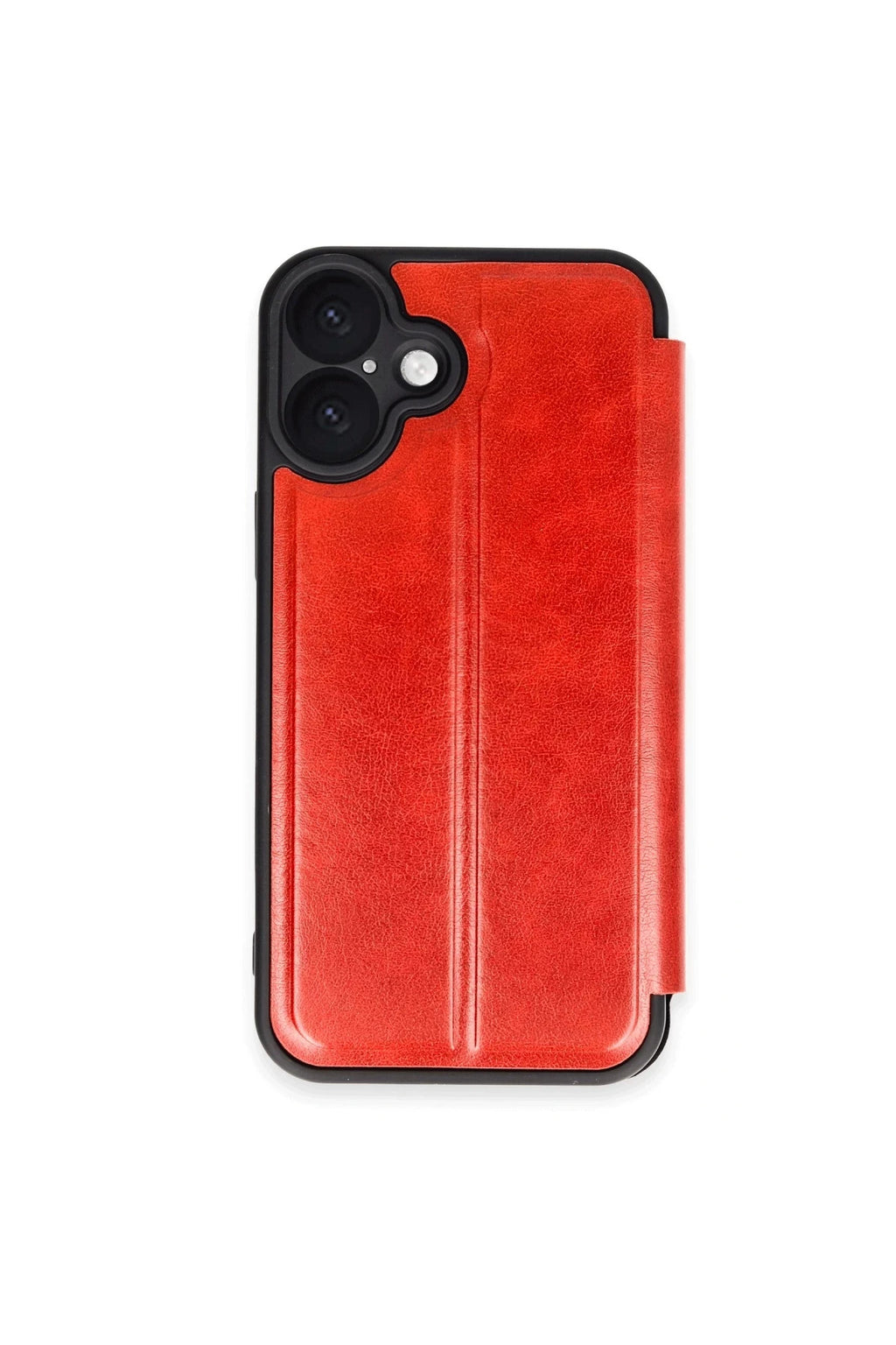 Apple iPhone 16 Uyumlu Kılıf Flip Cover - Kırmızı