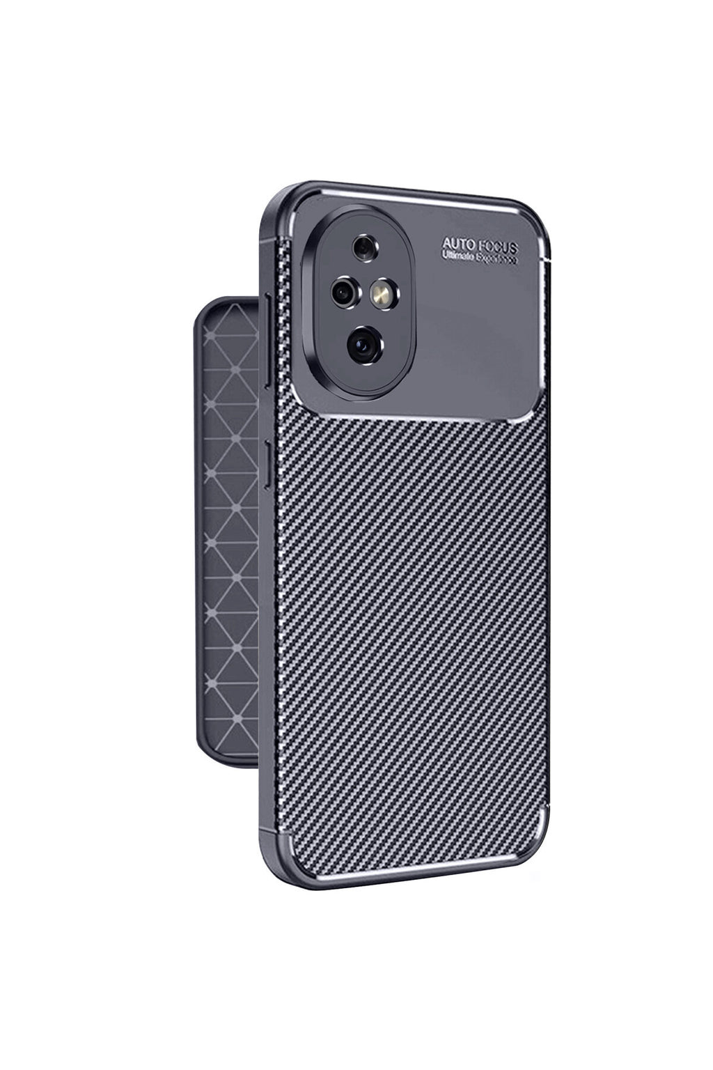 Honor 200 Uyumlu Kılıf Auto Focus Karbon Kapak - Lacivert