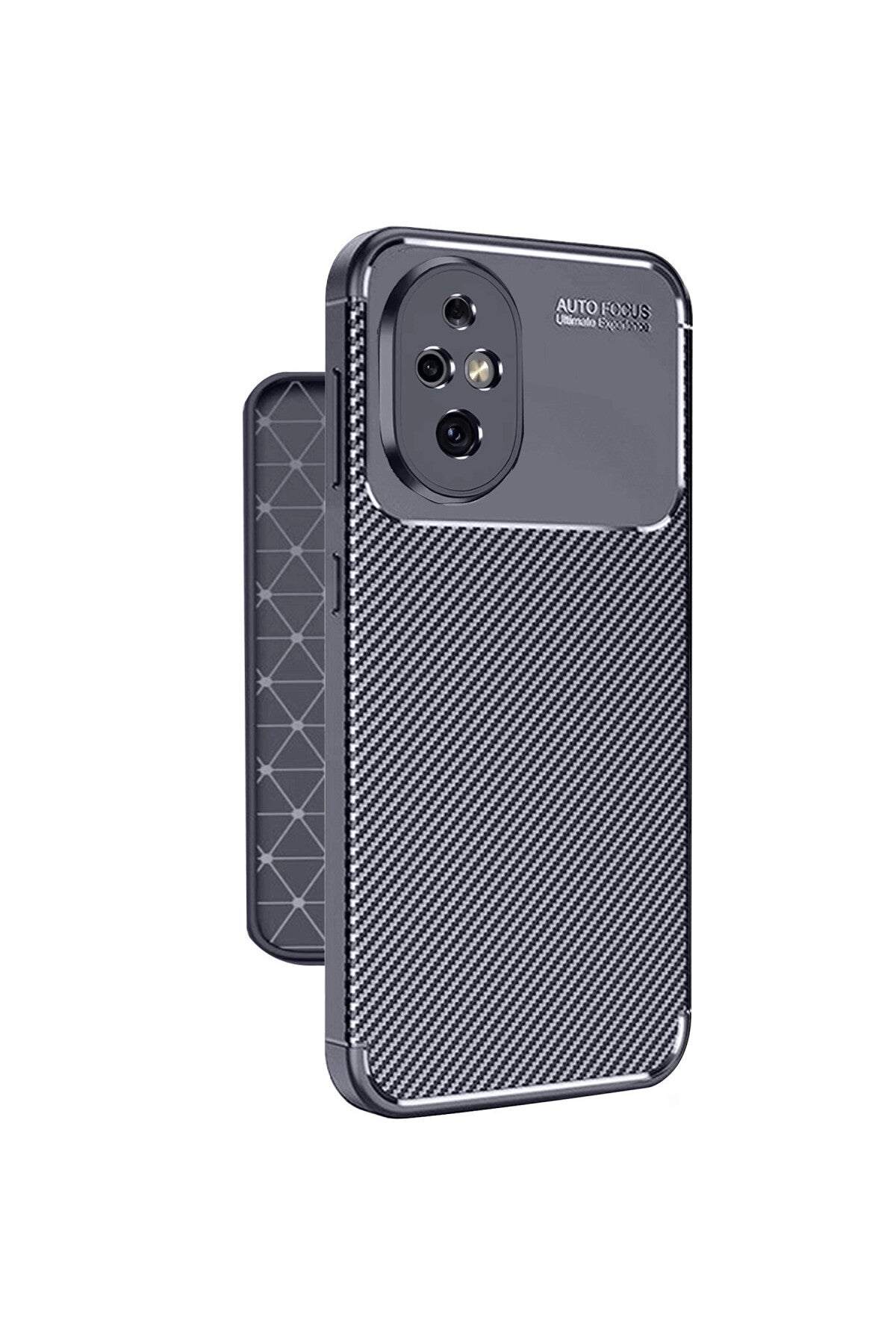 Honor 200 Uyumlu Kılıf Auto Focus Karbon Kapak - Lacivert