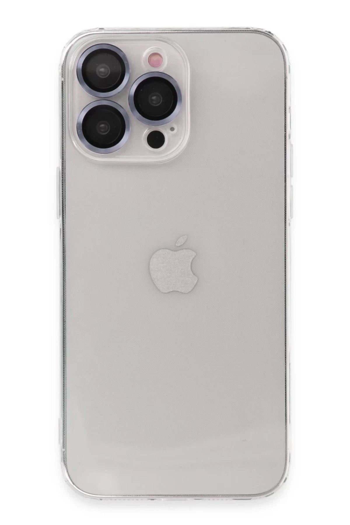 Apple iPhone 13 Pro Max Uyumlu Kılıf Luko Lens Silikon - Sierra Blue