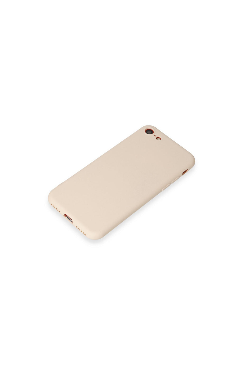 Apple iPhone 7 Uyumlu Kılıf First Silikon - Krem