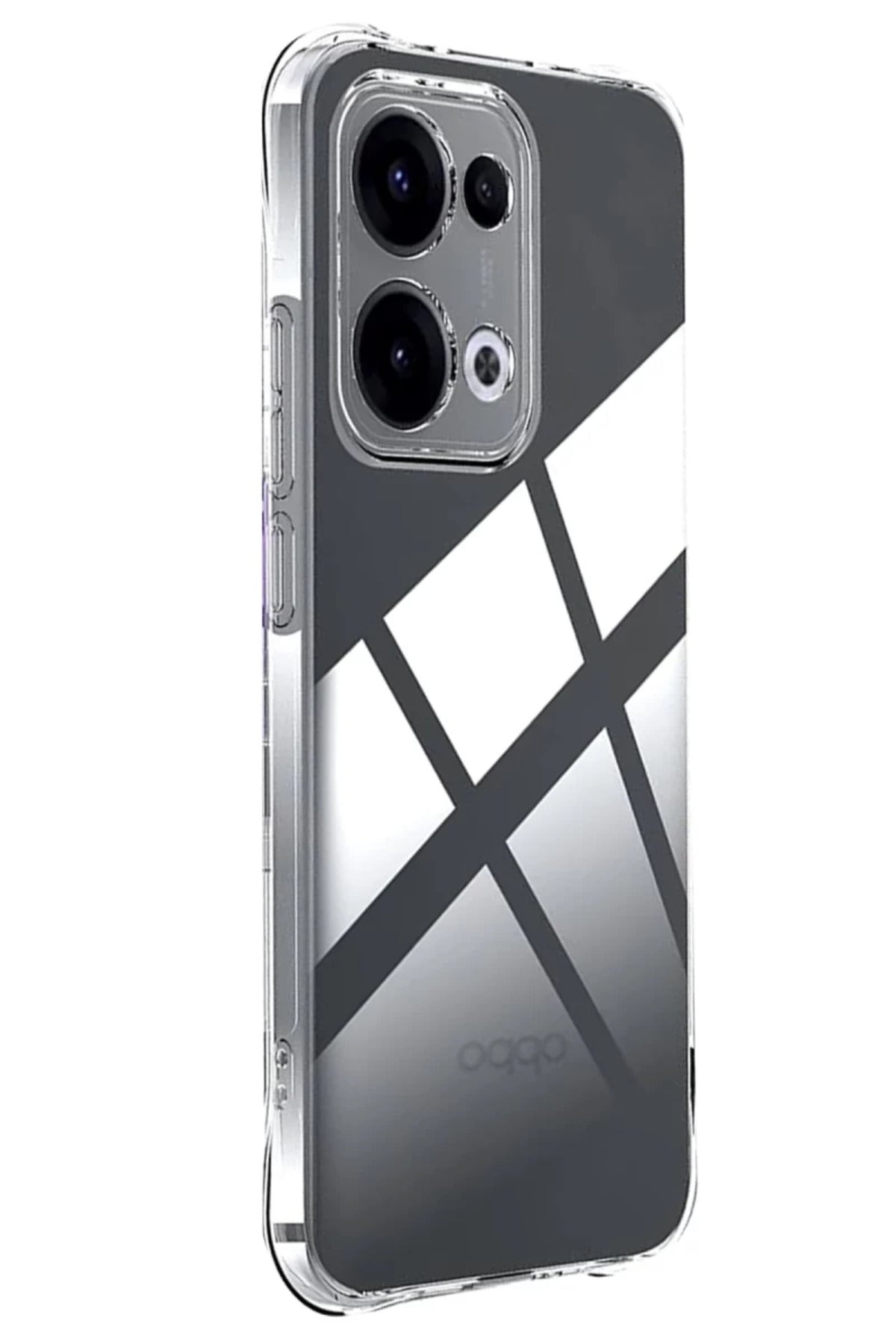Oppo A6 Pro 4G Uyumlu Lüx Şeffaf Silikon - Şeffaf