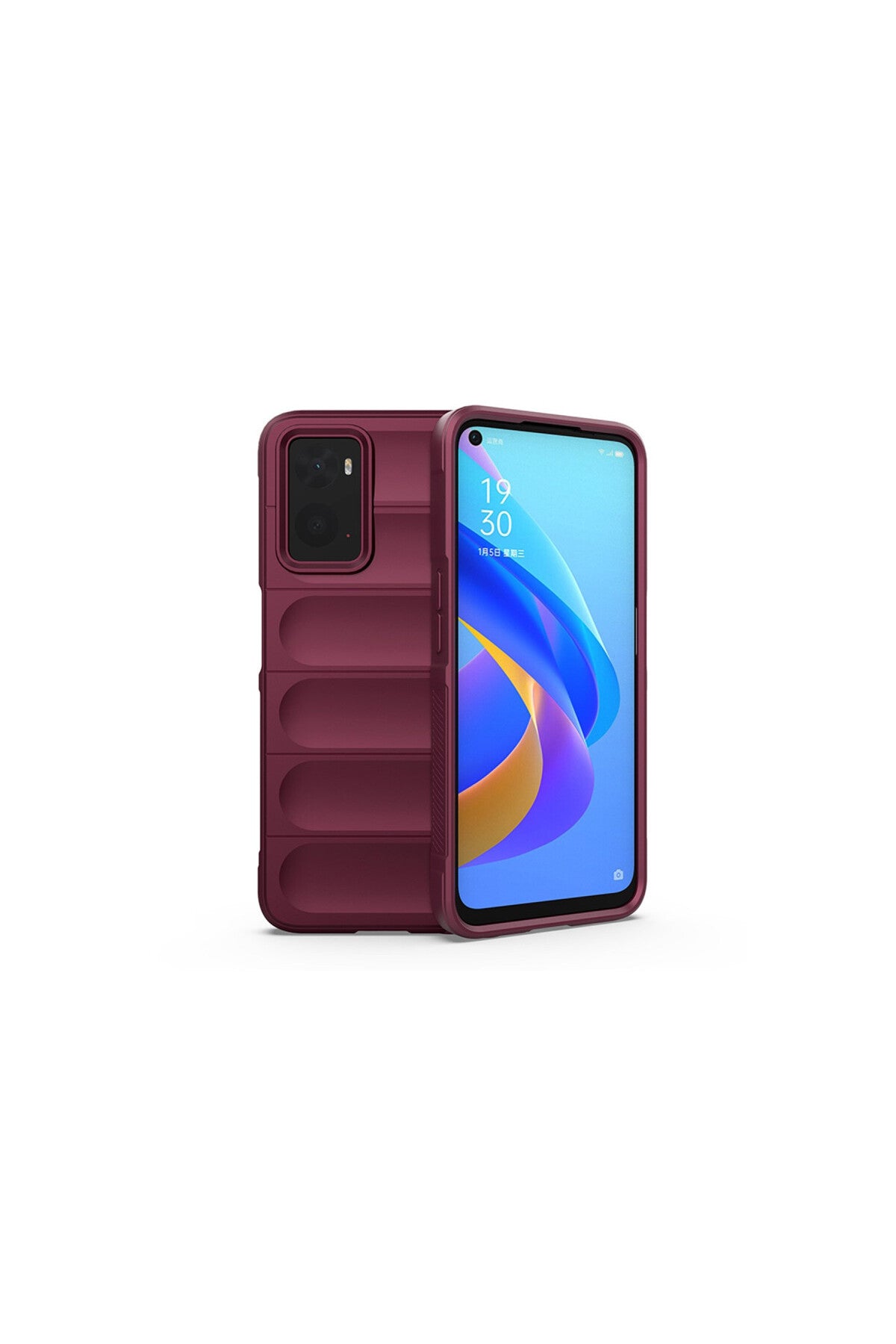 Realme 9i 4G Uyumlu Kılıf Optimum Silikon - Bordo