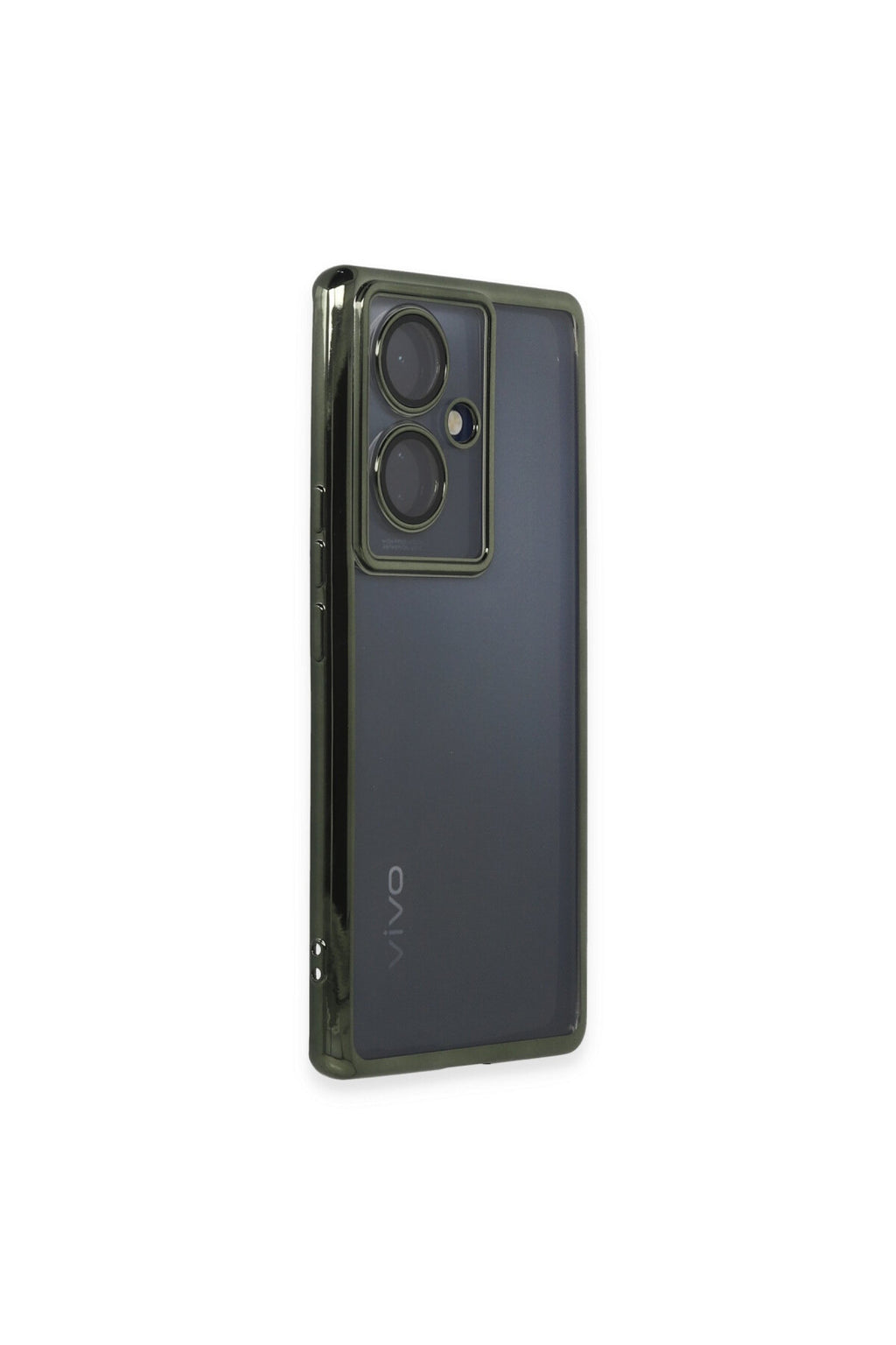 Vivo V29 Lite Uyumlu Kılıf Lensli Silikon - Yeşil