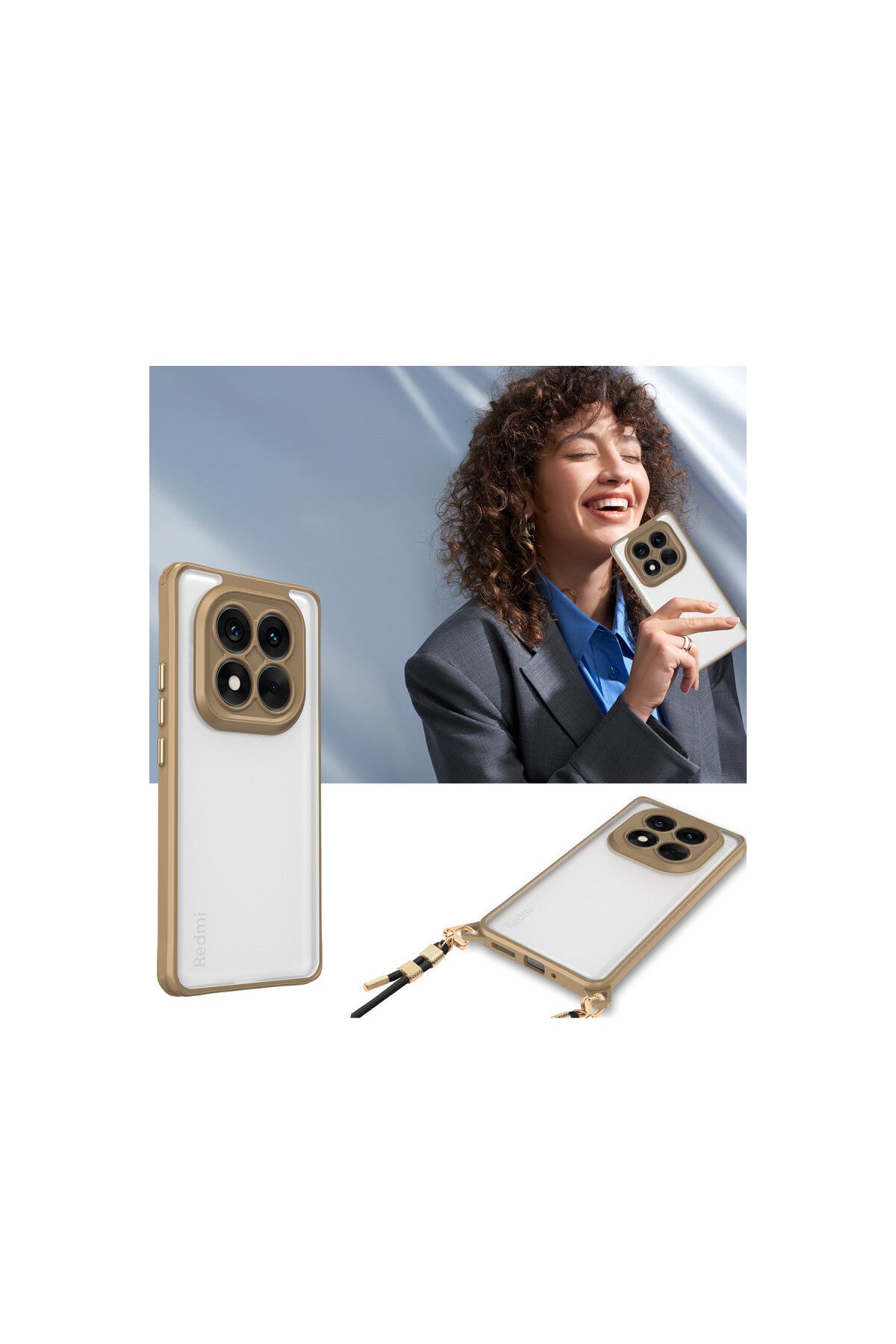 Xiaomi Redmi Note 14 Pro 5G Uyumlu Kılıf Penta Silikon Kılıf - Çöl Titanyum