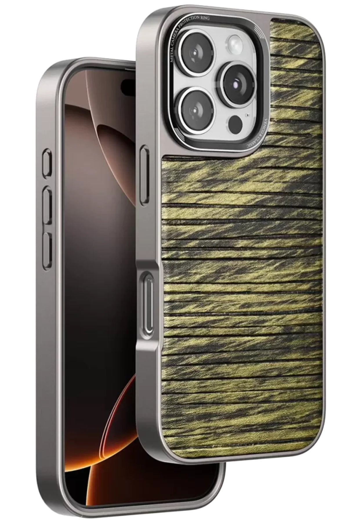 Venco Apple iPhone 16 Pro Max Uyumlu Wave Kapak - Koyu Kahve