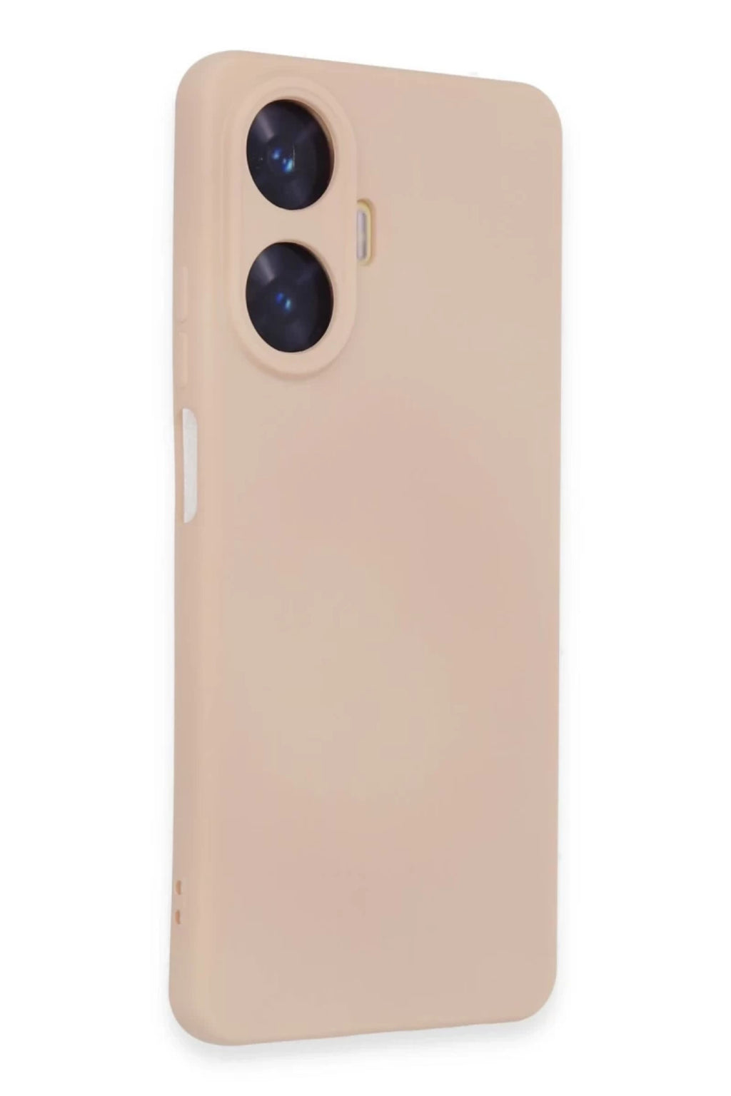 Realme C55 Uyumlu Kılıf Nano içi Kadife Silikon - Pudra